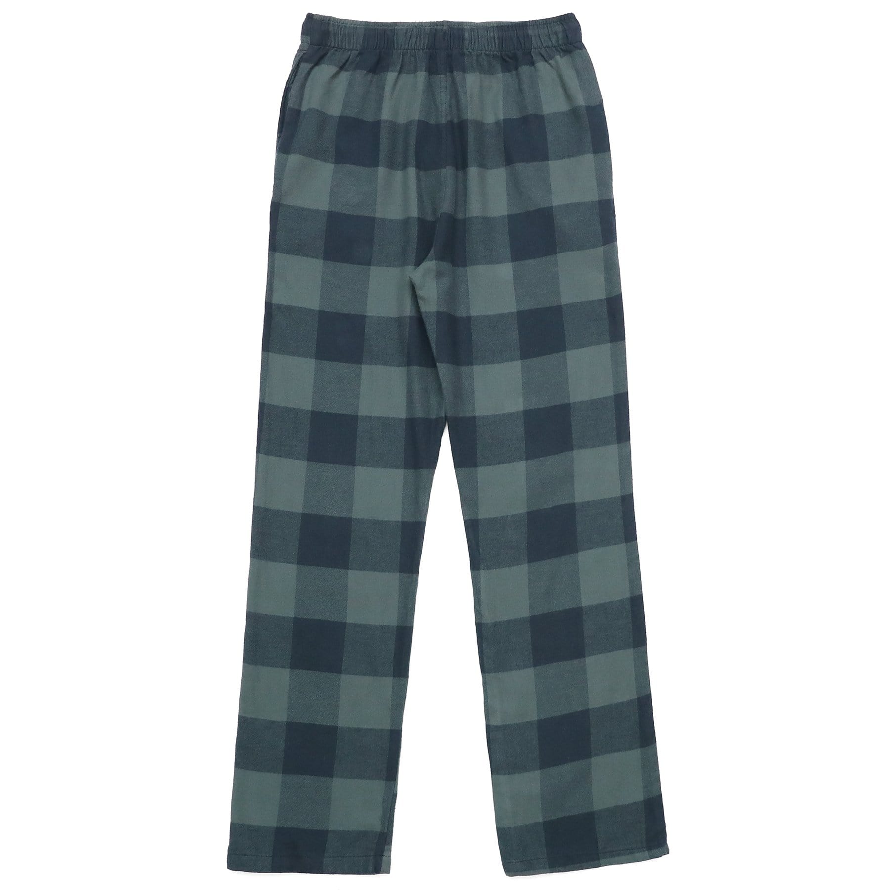 Pyjama en flanelle de coton à carreaux, pantalon de nuit et de détente, bas de pyjama avec poches et braguette boutonnée #3011