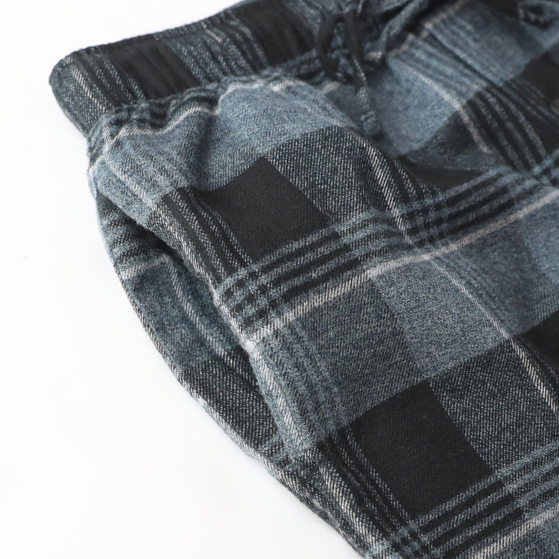 Pyjama en flanelle de coton à carreaux, pantalon de nuit et de détente, bas de pyjama avec poches et braguette boutonnée #3002