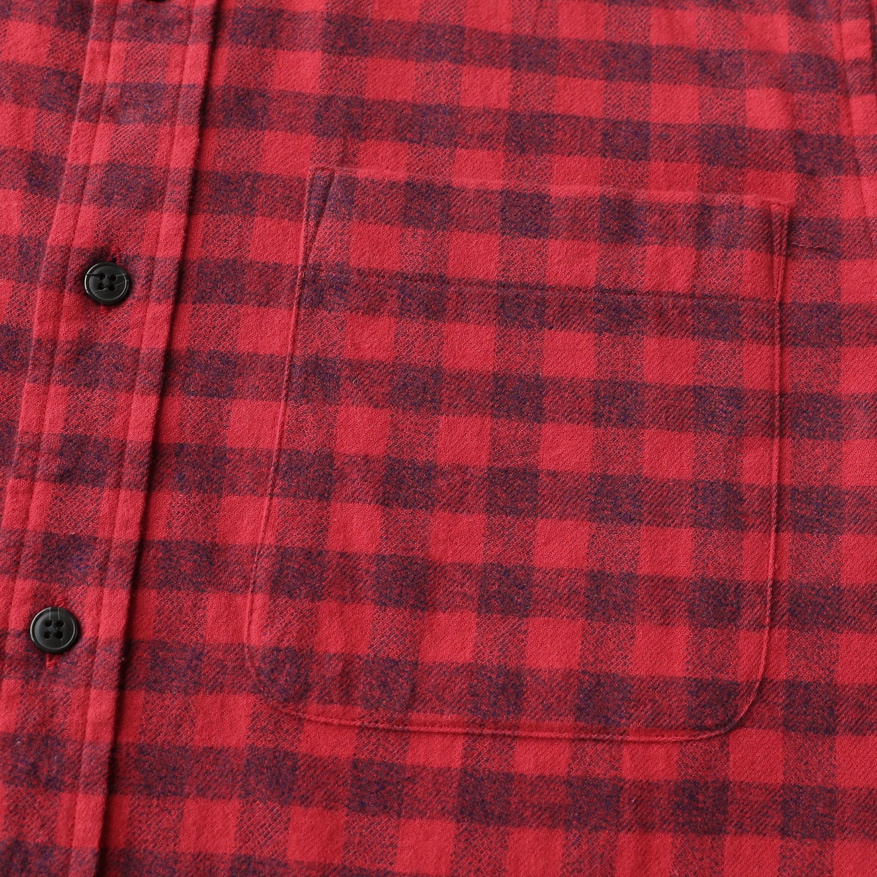 Herren Kariertes Flanell Langarmhemd #0307