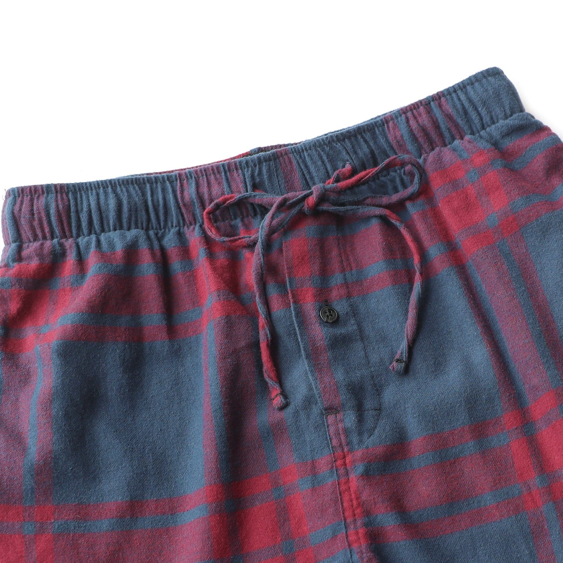 Pyjama en flanelle de coton à carreaux, pantalon de nuit et de détente, bas de pyjama avec poches et braguette boutonnée #3001