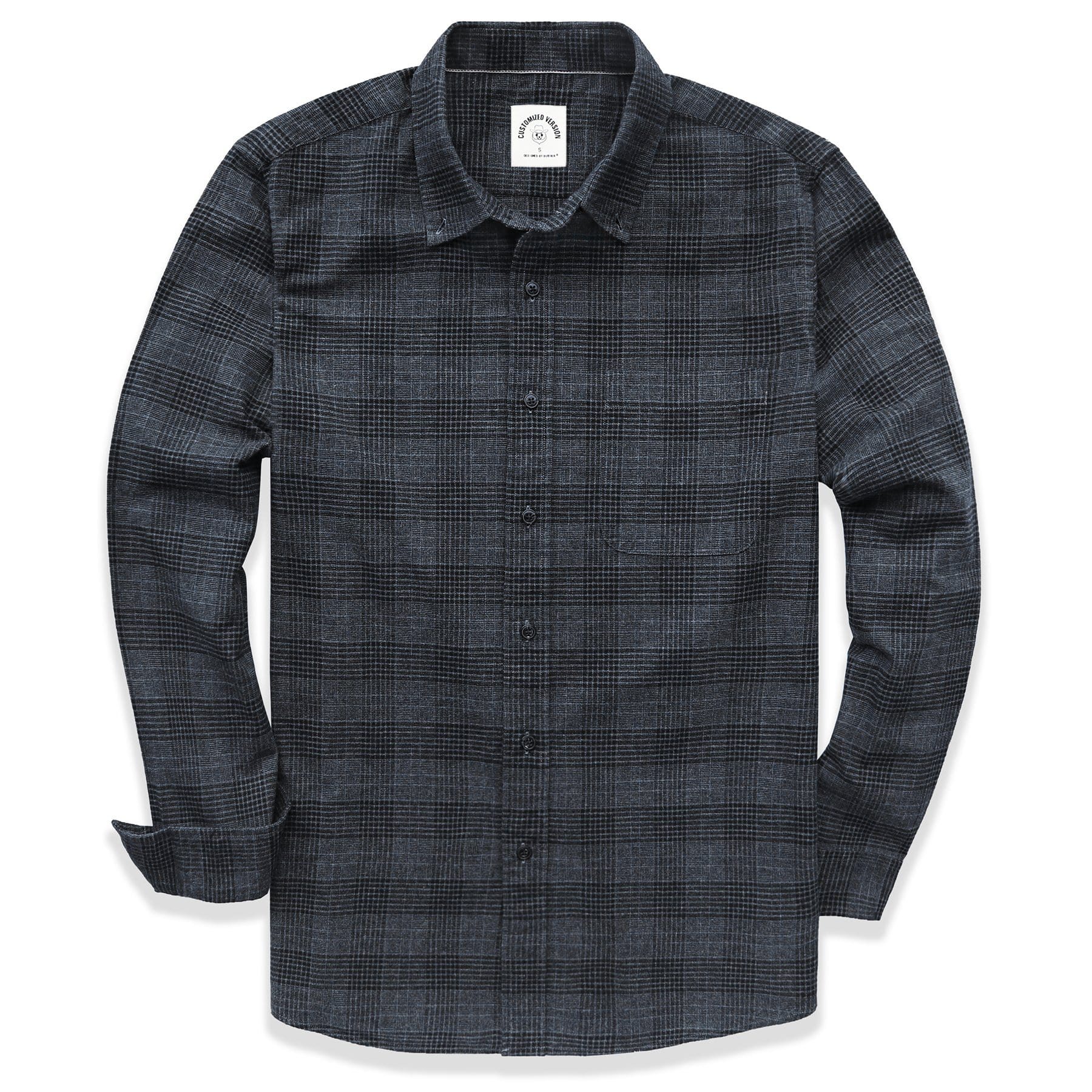 Men's Plaid Flannel Long Sleeve Shirts #0363