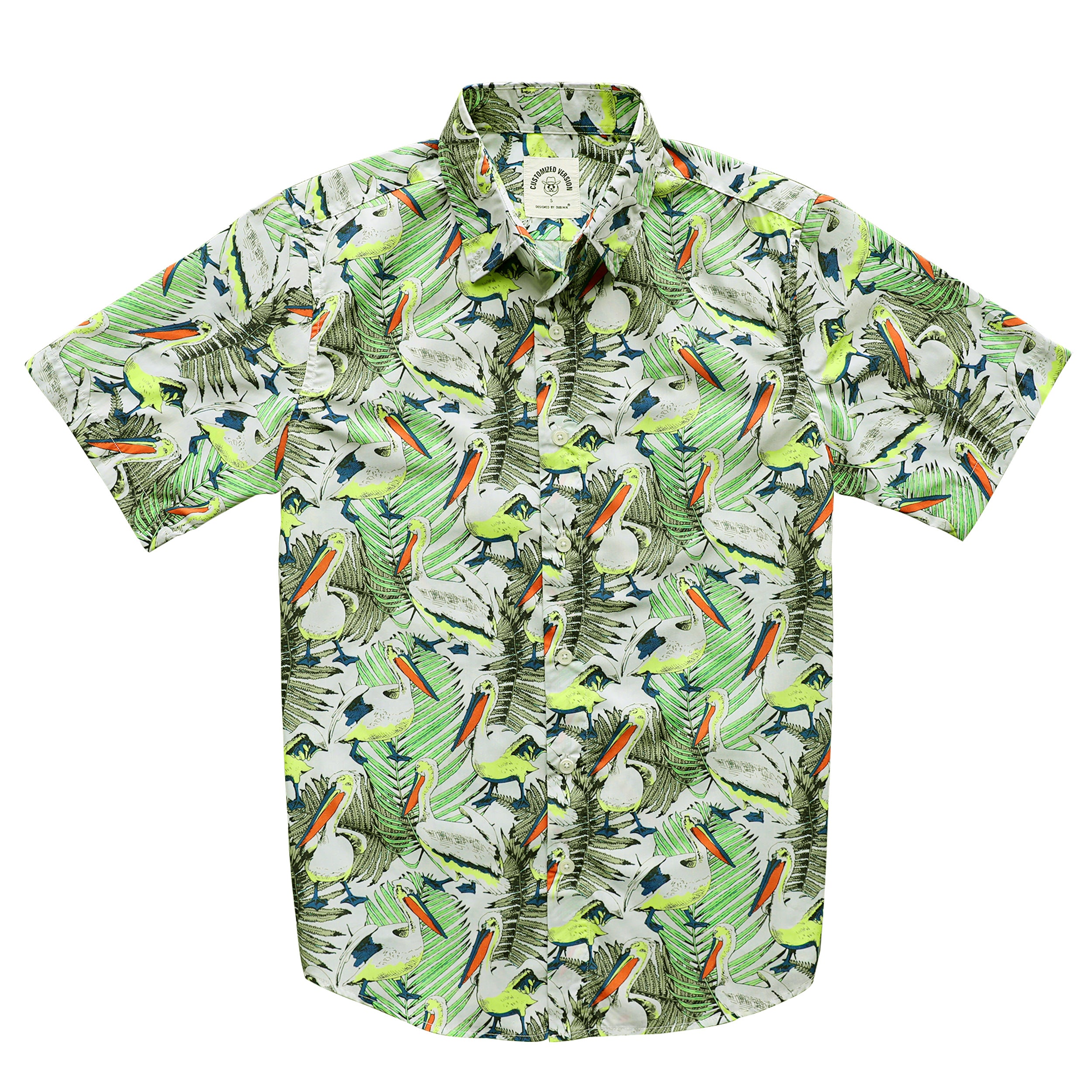 Hawaiihemd für Herren, Aloha, tropisch, kurzärmelig, Button-Down-Print, Strandhemden #2611