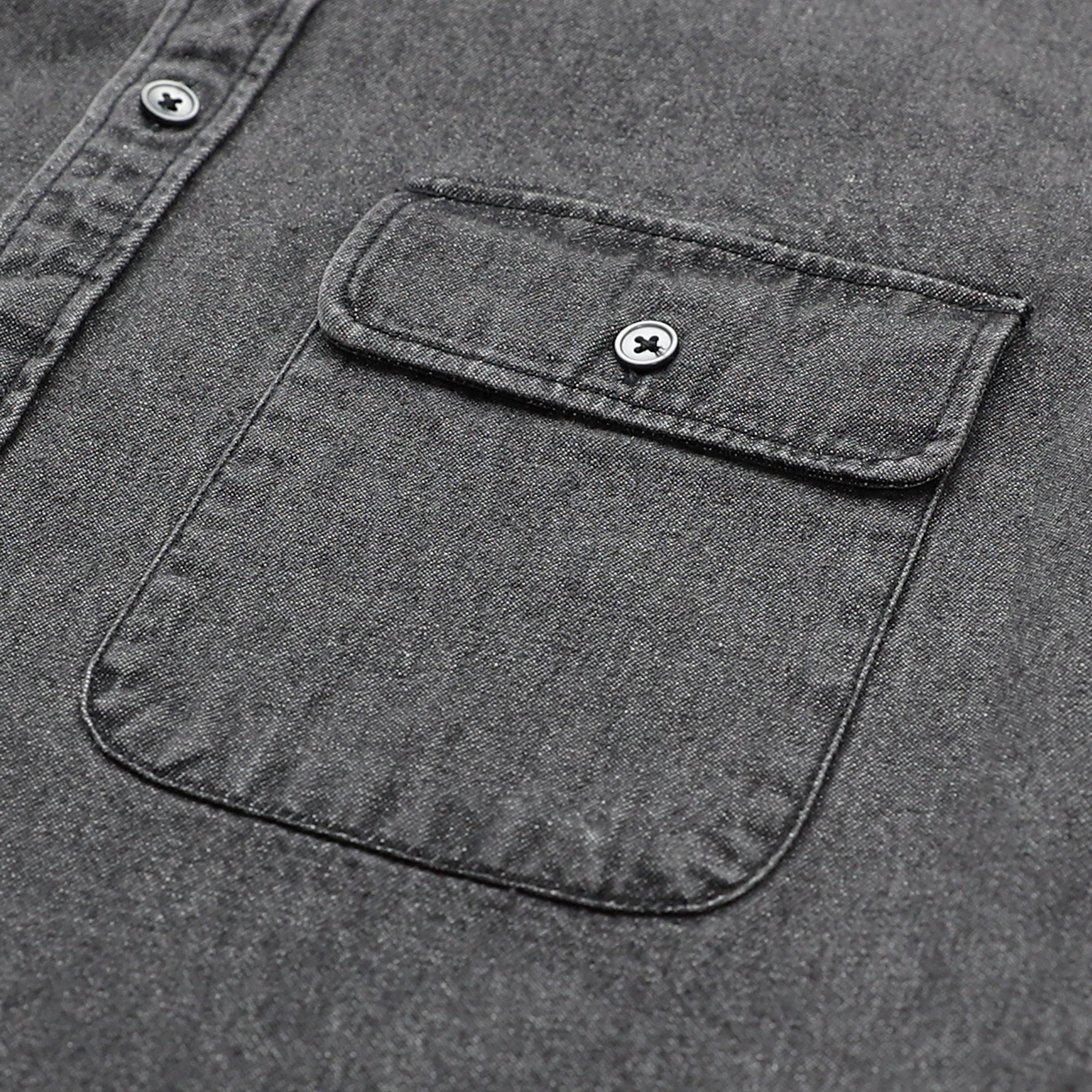 Chemise en jean à manches longues en coton pour homme #4503