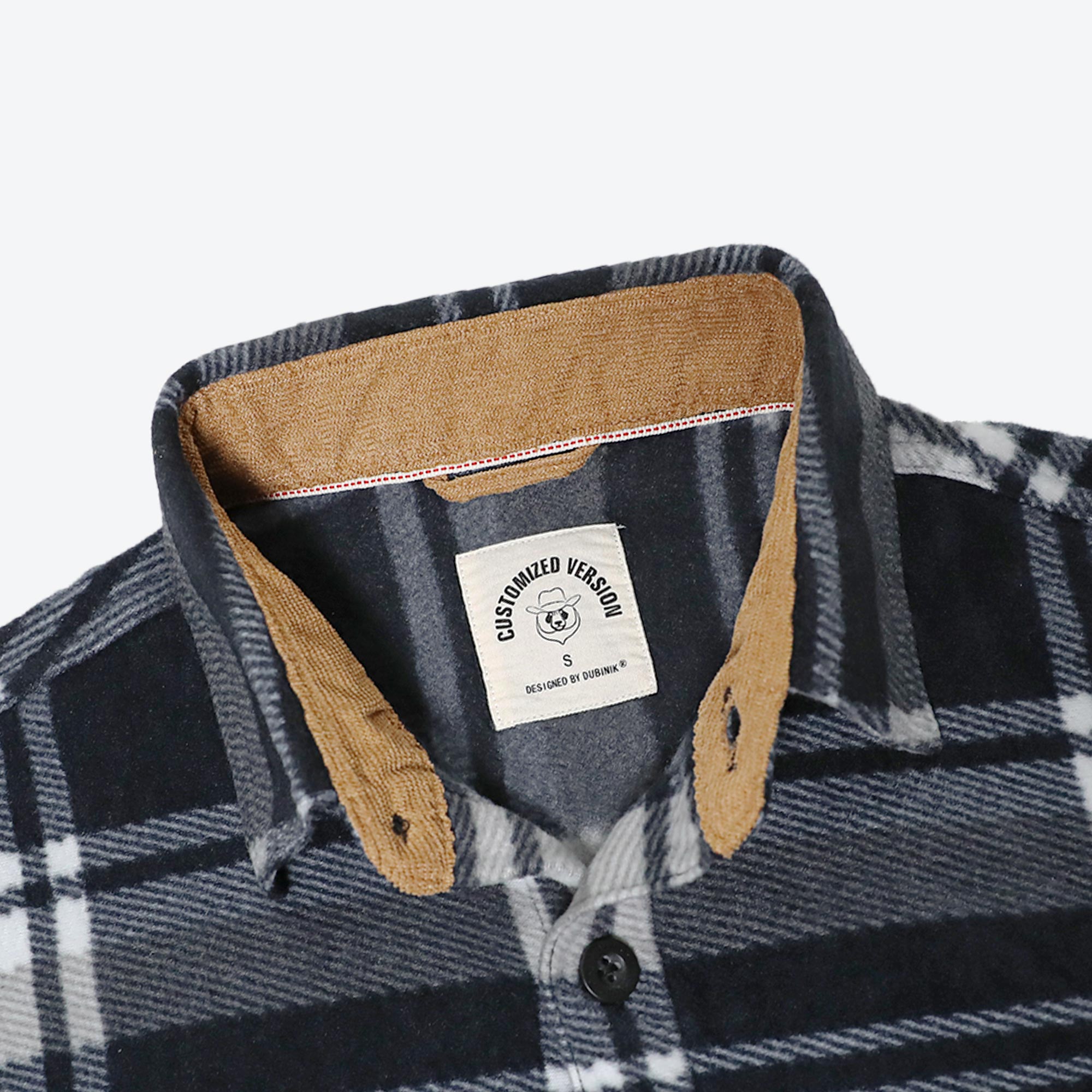 Mens Long Sleeve Fleece Shirt Casual Button Down Light-in-weight Shirt #1816