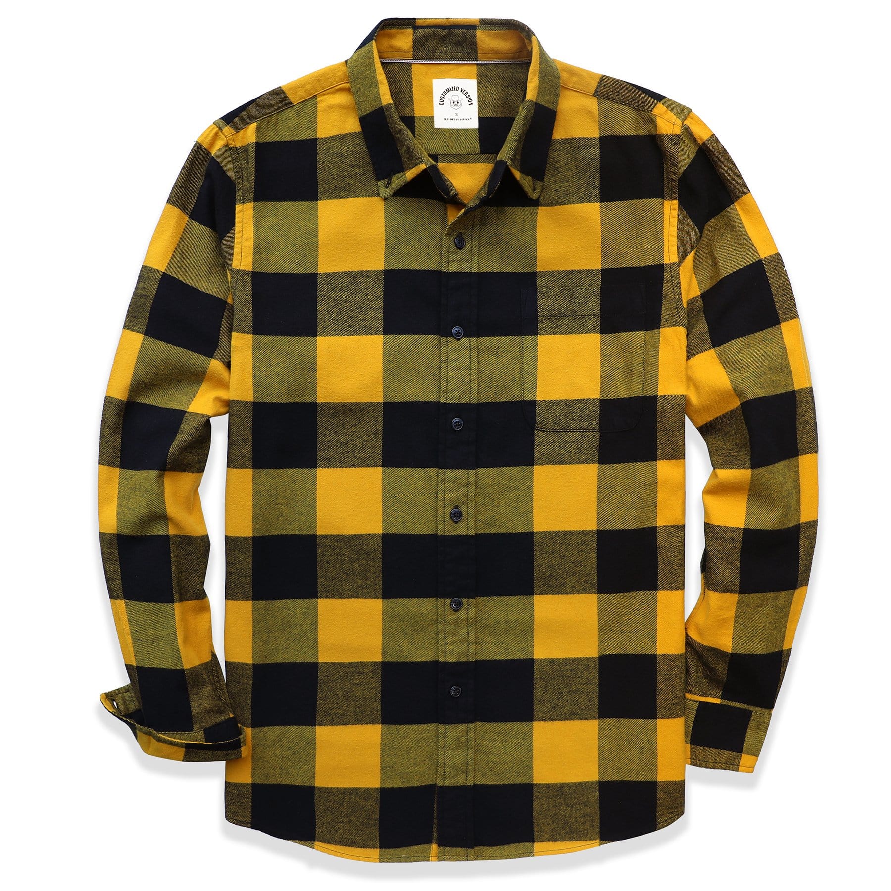 Men's Plaid Flannel Long Sleeve Shirts #0360