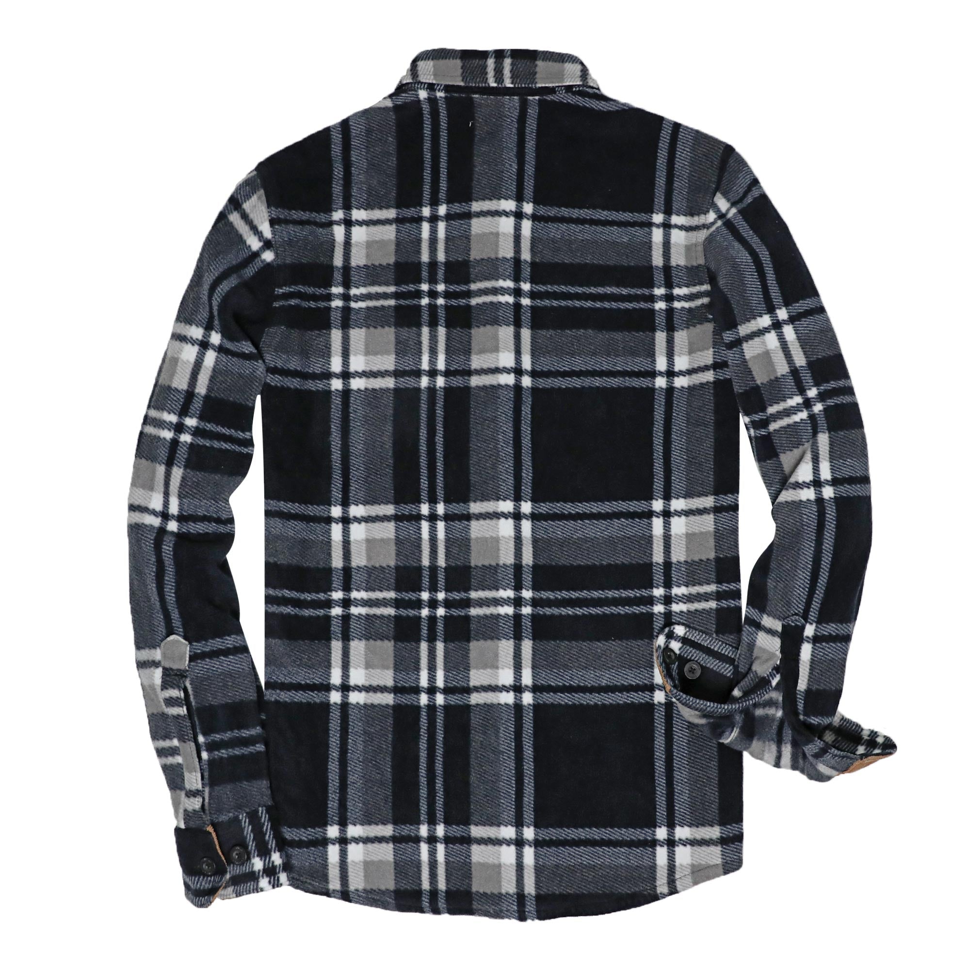 Mens Long Sleeve Fleece Shirt Casual Button Down Light-in-weight Shirt #1816