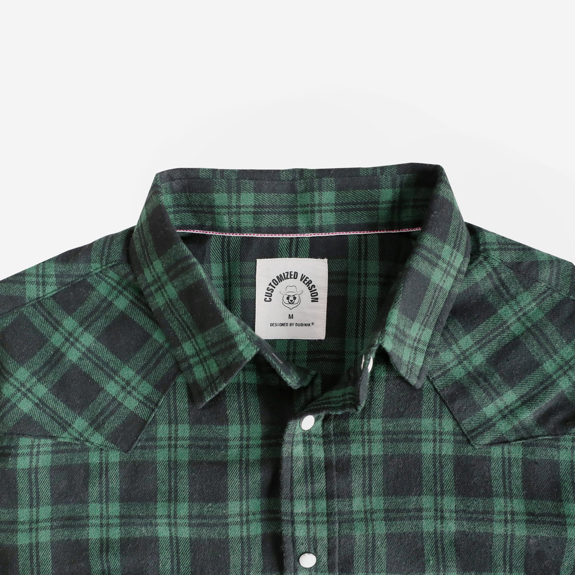 Mens Flannel Long Sleeve Pearl Snap Buttons Western Cowboy Vintage Casual Shirts #2807