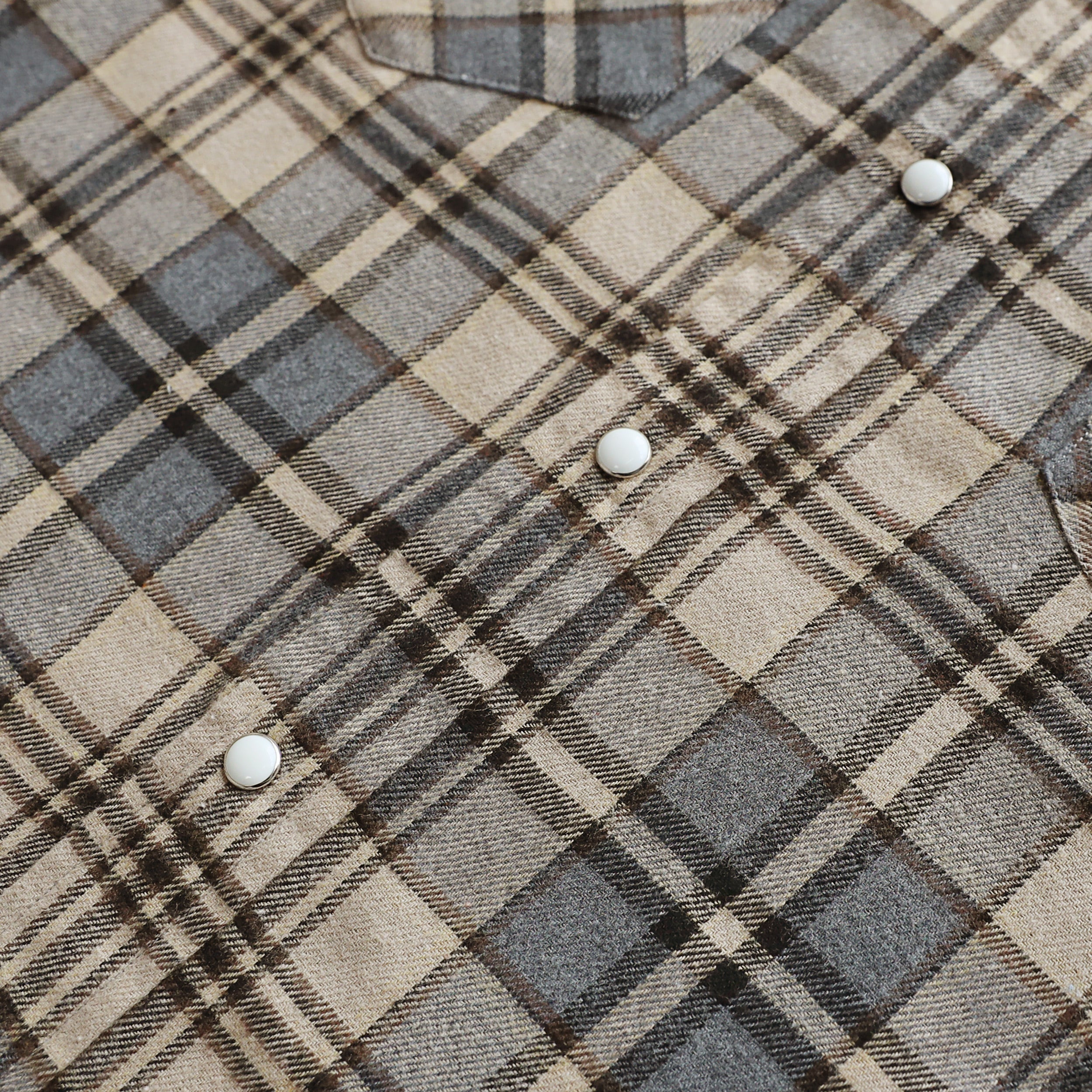 Dubinik® Flannel Shirt for Men Western Cowboy Pearl Snap Shirts for Men Long Sleeve Vintage Buttons Down Plaid Shirt #28901