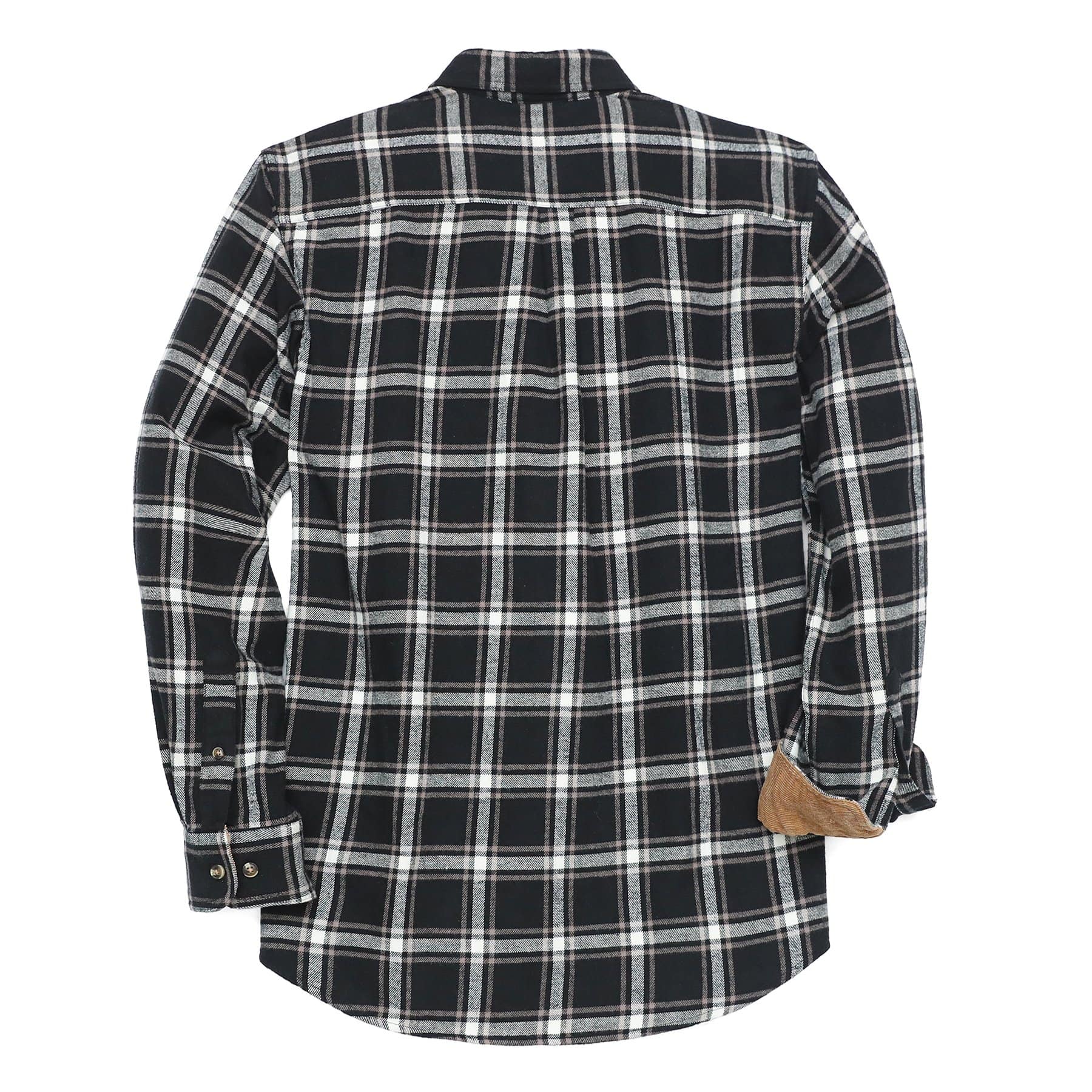 Mens Midweight Flannel Shirts Long Sleeve Casual Button Down Brushed 100% Cotton Shirt#1006