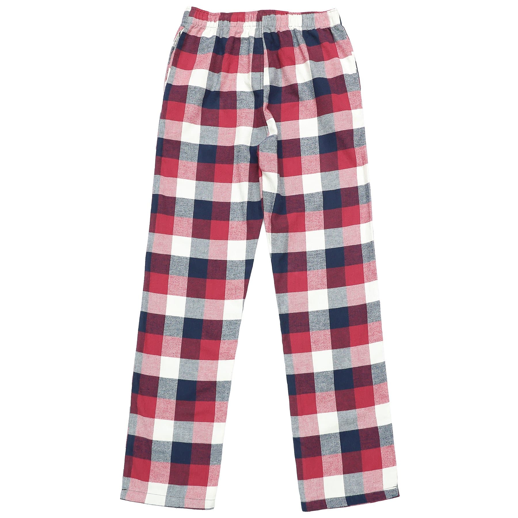 Pyjama en flanelle de coton à carreaux, pantalon de nuit et de détente, bas de pyjama avec poches et braguette boutonnée #3012