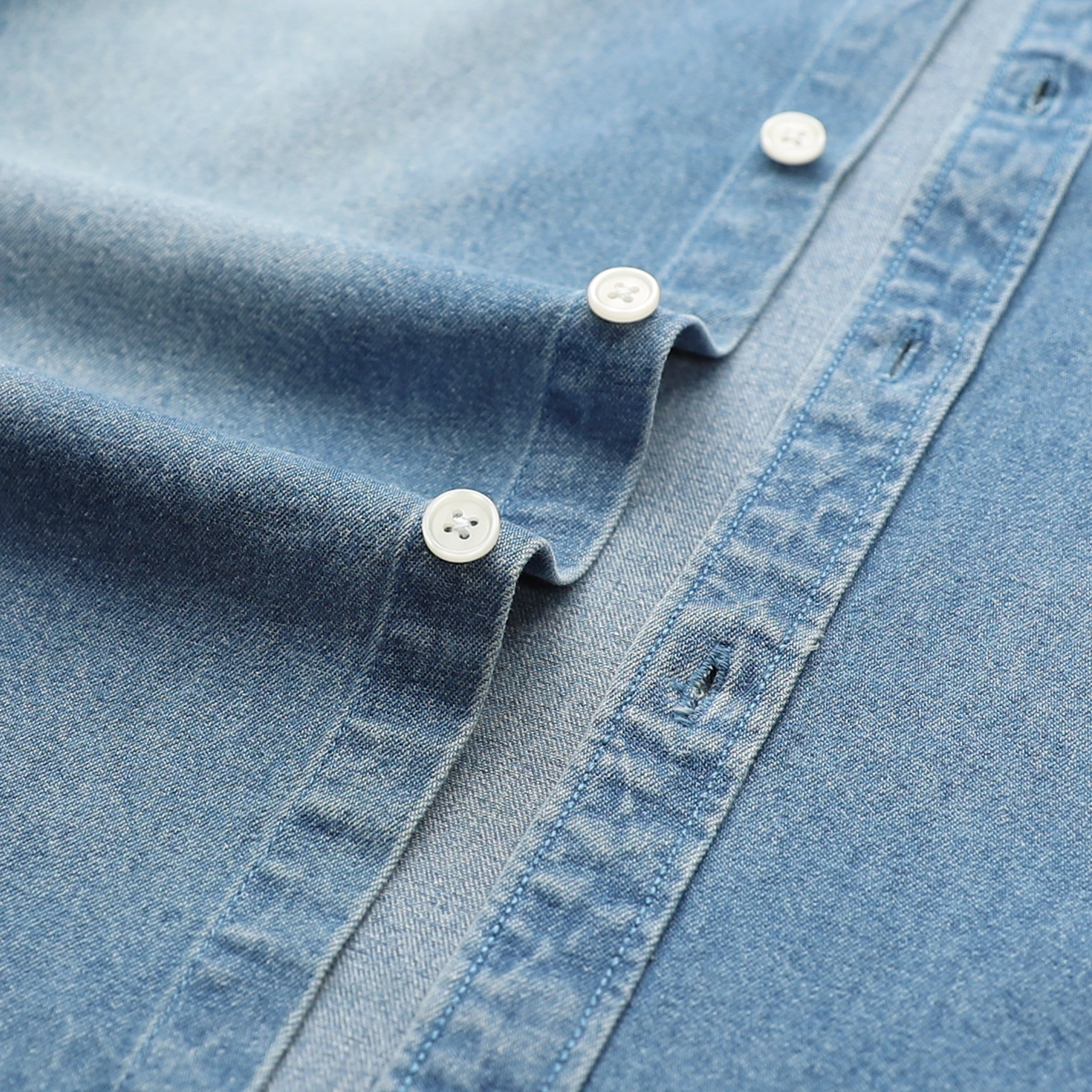 Herren Baumwoll-Kurzarm-Jeanshemd #5502 