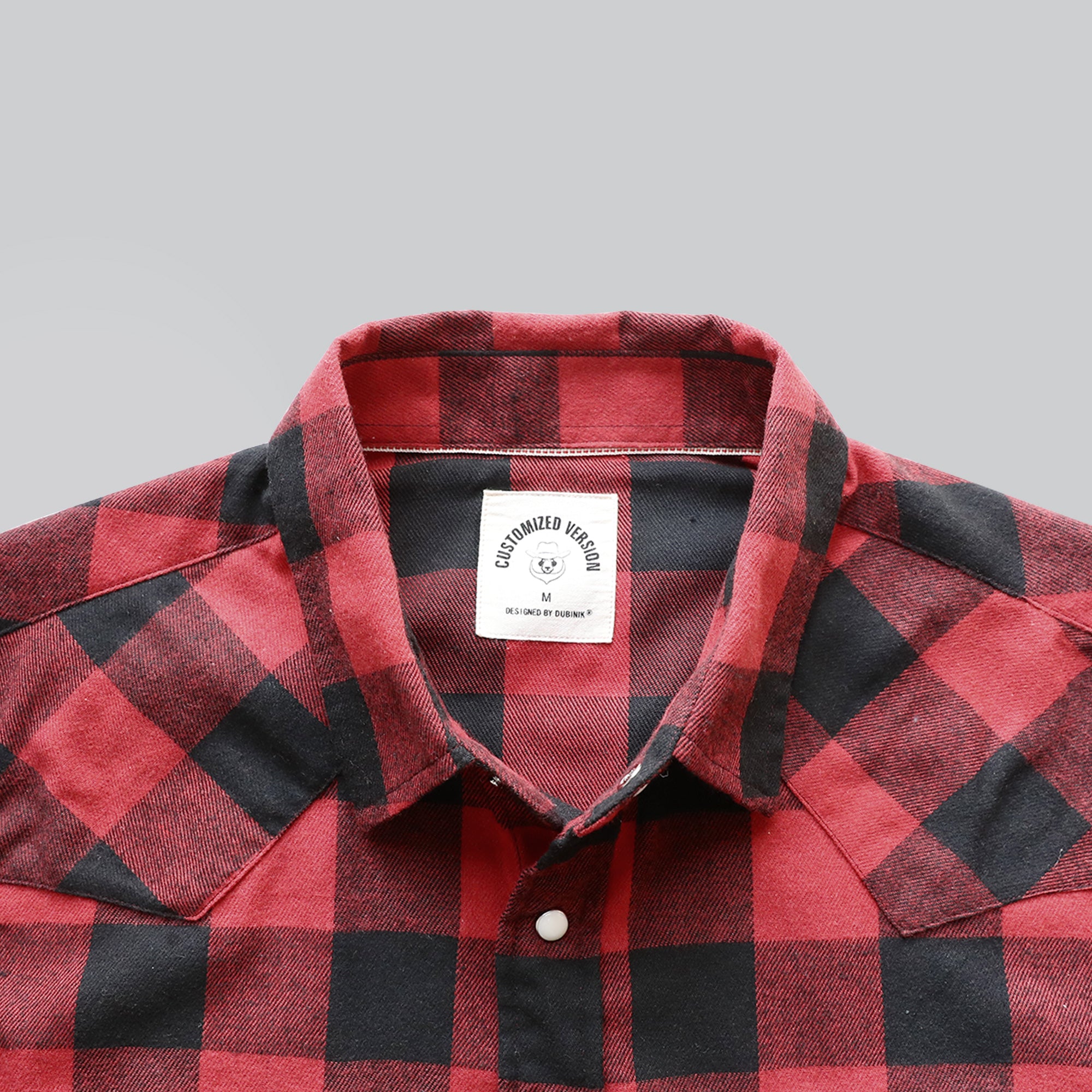 Mens Buffalo Plaid Flannel Long Sleeve Pearl Snap Buttons Western Cowboy Vintage Casual Shirts #2802
