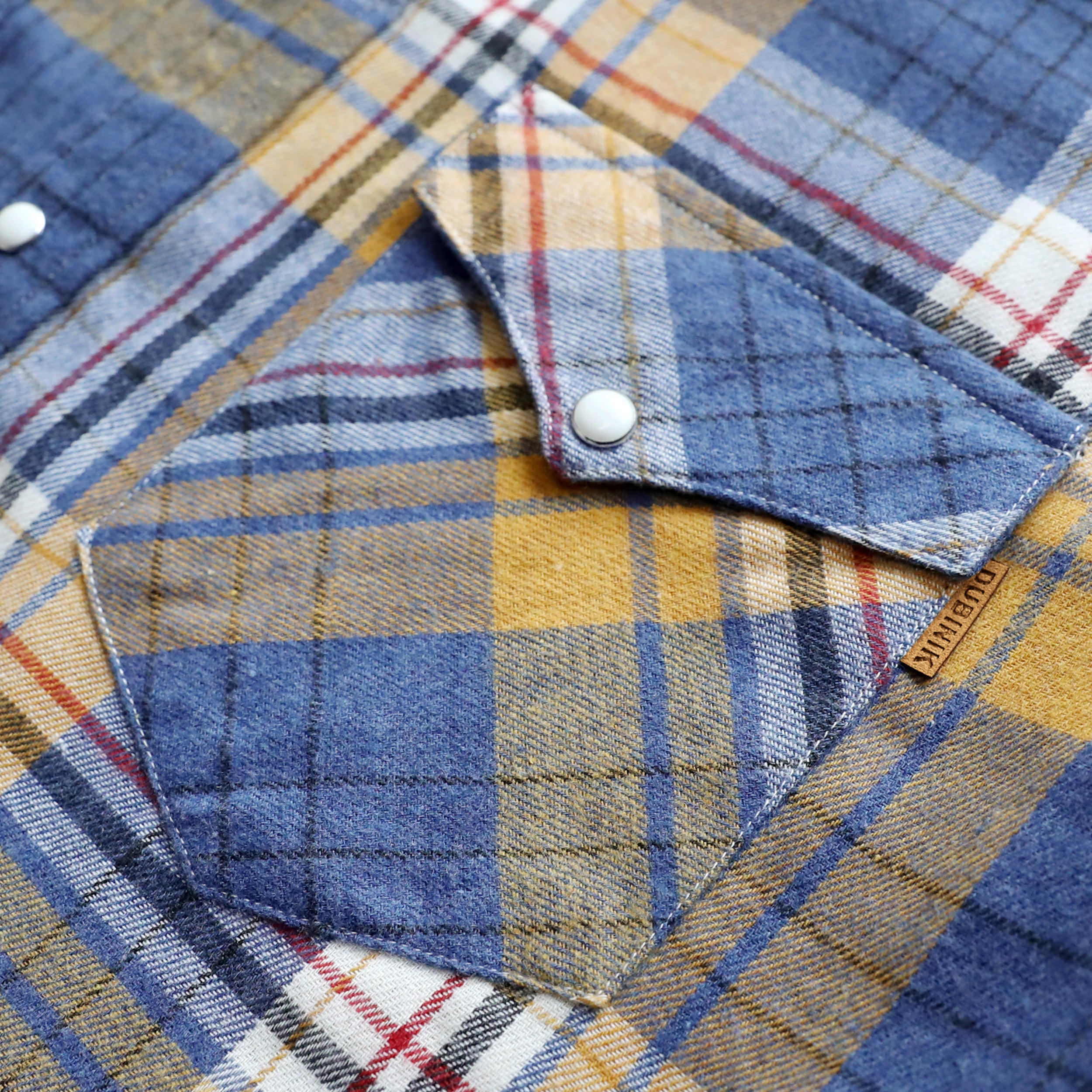 Mens Flannel Long Sleeve Pearl Snap Buttons Western Cowboy Vintage Casual Shirts #2822