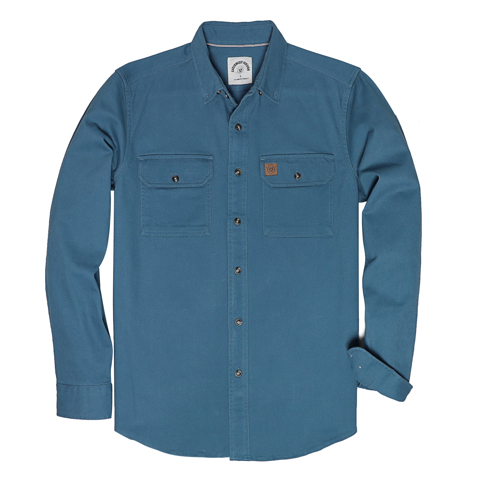 Men's 100% cotton outdoor casual workwear pocket vintage shirt #1506