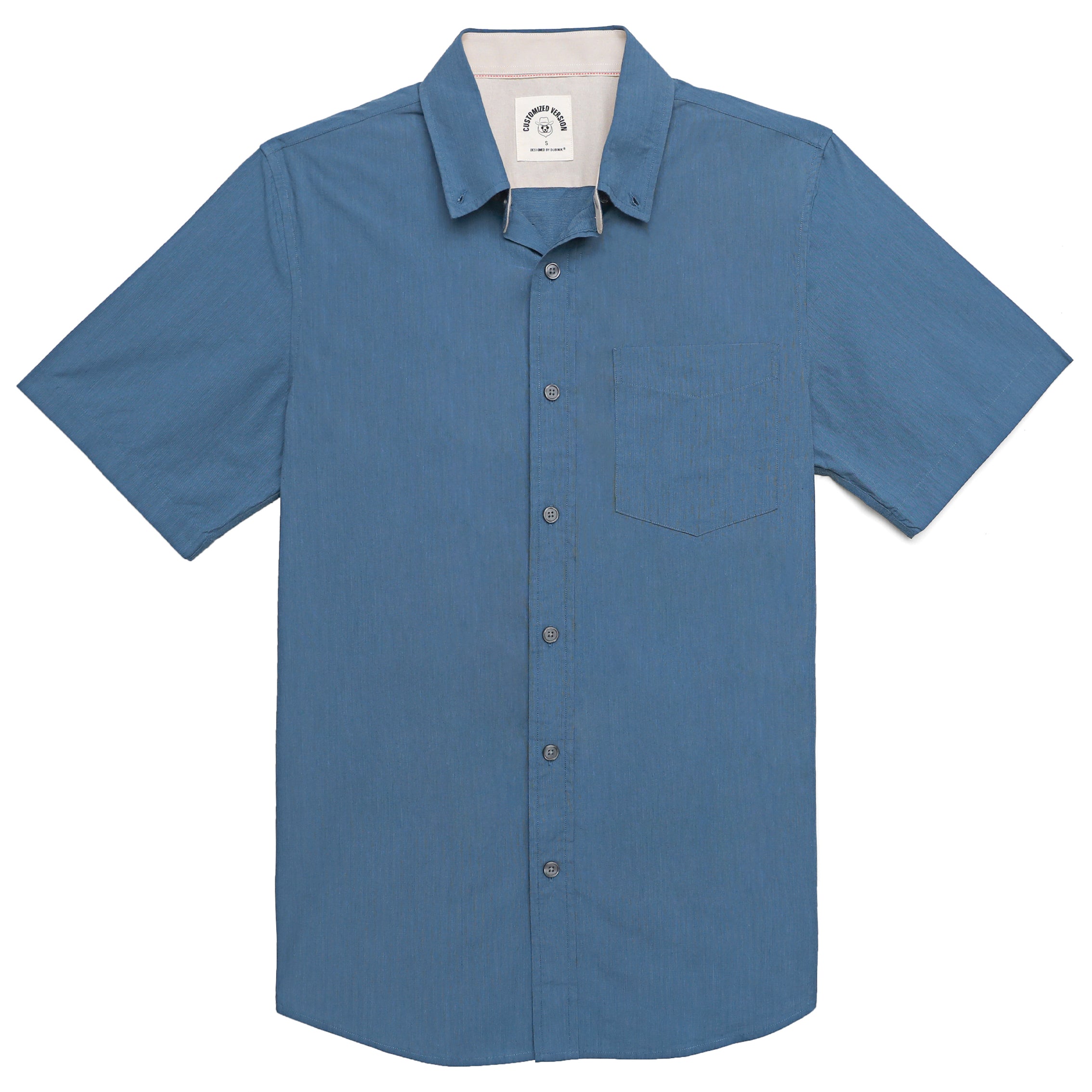 Herren Casual Kurzarm Baumwollhemd #0022 